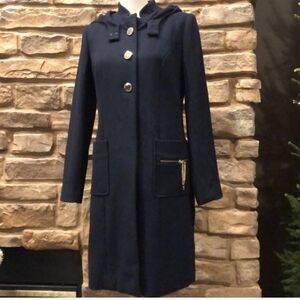 Adrienne Vittadini Wool Coat Gold Hardware New Without Tags Size Small